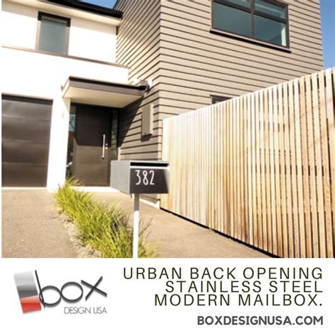 Urban Back Opening Stainless Steel Modern Mailbox